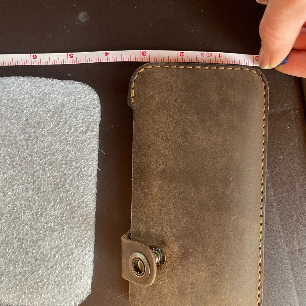 Handmade leather phone holster